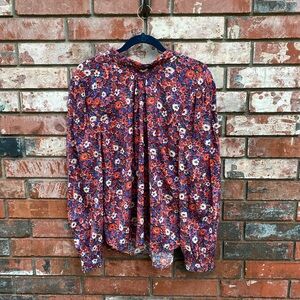 Veronica Beard Chilton Floral Blouse